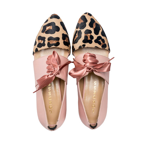 Calf Hair Leather Flat Shoes- Native by Lordess floriamart.shop