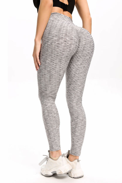 Waffle Booty Leggings Anti Cellulite Tights Sports Women Fitness Yoga Pants floriamart