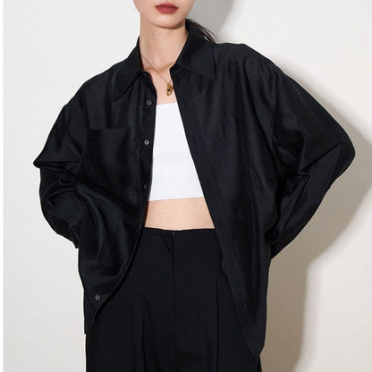 Tencel Sun Protection Cardigan Shirt For Women Outer Tops floriamart